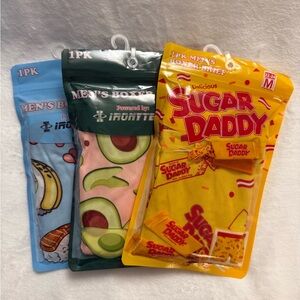 Men's Boxer Briefs Set - Avocado, Sushi, Sugar Daddy